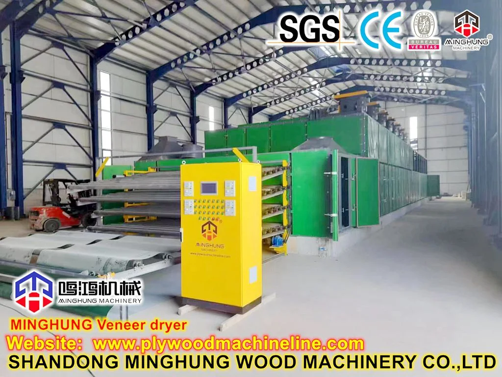 Plywood Pine Veneer Drying for Complete Roller Lamination Line