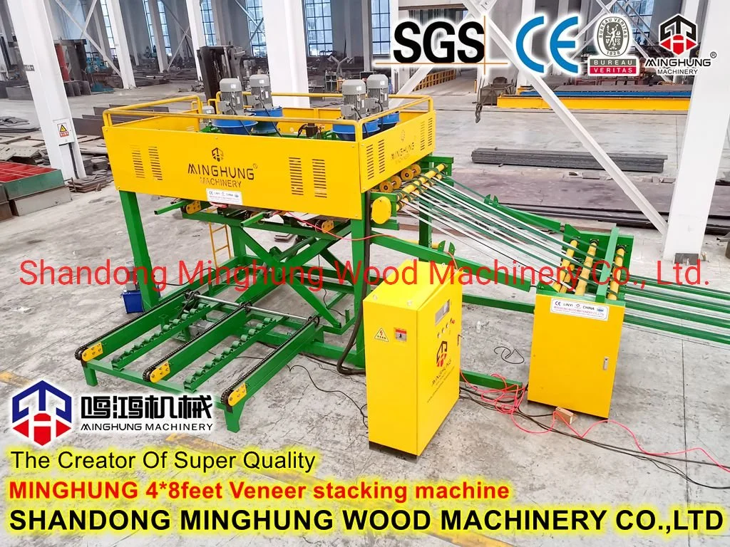 4feet Veneer Panel Sorting Stacking Stacker for Veneer Peeling Machine